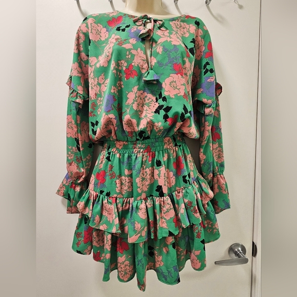 Misa Los Angeles Floral Amalya Dress Peony Size XS - Picture 5 of 12